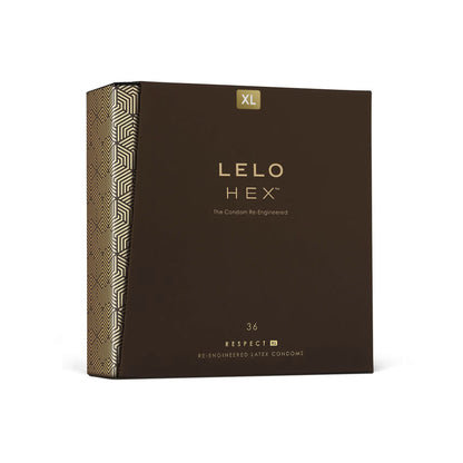 LELO HEX RESPECT - BOÎTE DE PRÉSERVATIFS 36 UNITÉS XL