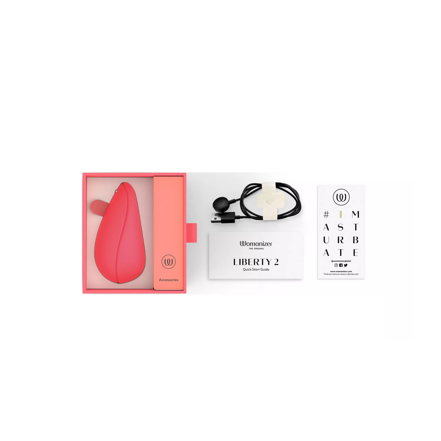 WOMANIZER - Stimulateur clitoridien LIBERTY 2 Rose